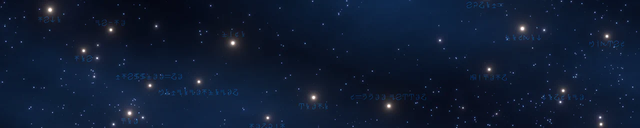 3D render of a starry night sky